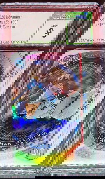 2020 Bowman #BTP5 Gavin Lux RC CSG Mint 9