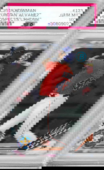 2019 Bowman Yordan Alvarez Prospects Chrome PSA 10