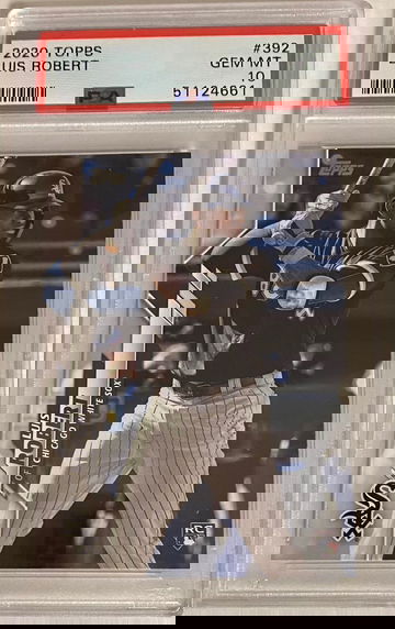 2020 Topps Luis Robert RC #60 psa 10 rookie gem mint series 2