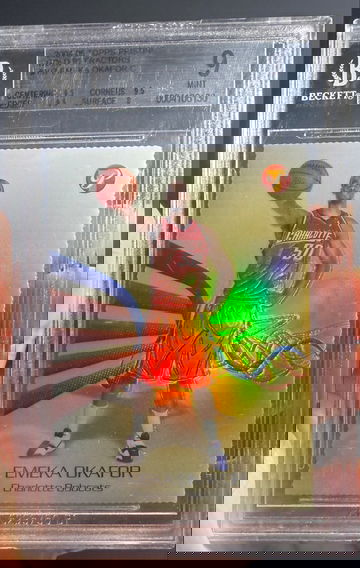 2004 Topps Pristine Emeka Okafor Rookie Gold Refractor /27 BGS 9