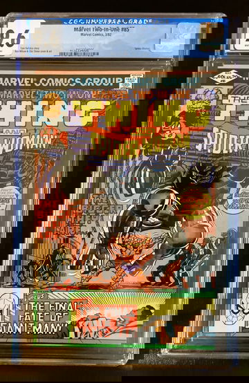 Marvel Two-In-One 85 CGC 9.6 White Pages Marvel 1982