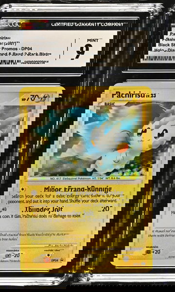 2007 Pokémon DP Black Star Promo Pachirisu #DP04 Holo CGC 9