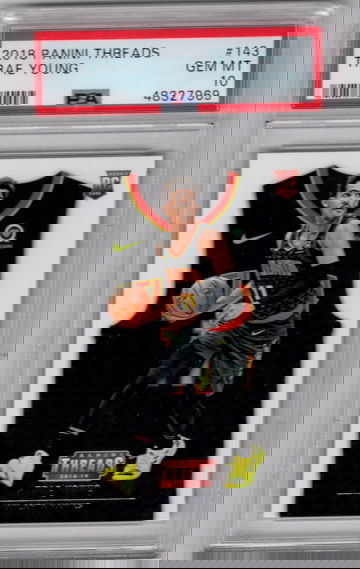 Trae Young 2018-19 Panini Threads Rookie RC PSA 10
