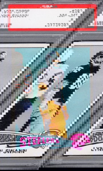 1975 TOPPS LYNN SWANN RC PSA 8