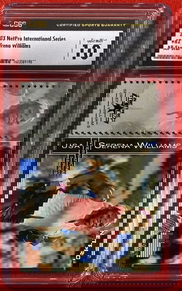 Serena Williams 2003 NetPro International Series All-Star #82 RC Rookie CSG 10