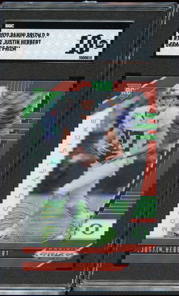 2020 Panini Prizm Draft Picks Orange Prizm Justin Herbert