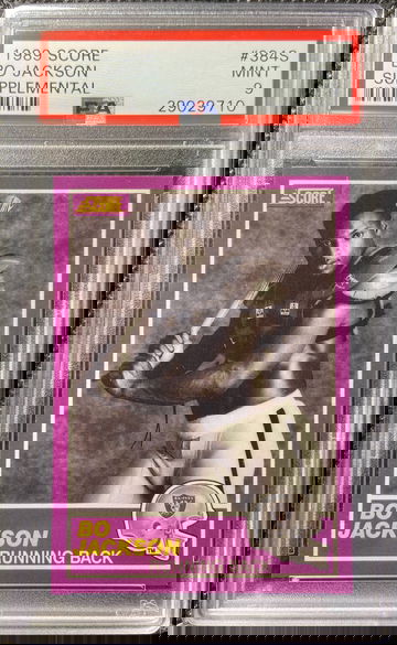 1989 Score Supplemental Football Bo Jackson PSA 9