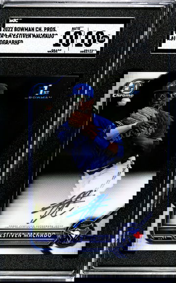 2022 Bowman Chrome Estiven Machado 1st Auto CPA-EM