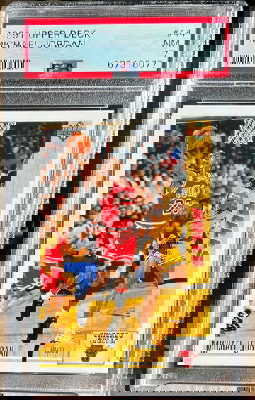 1991 1992 Upper Deck Michael Jordan #44 Basketball Card PSA 7 Chicago Bulls 🔥