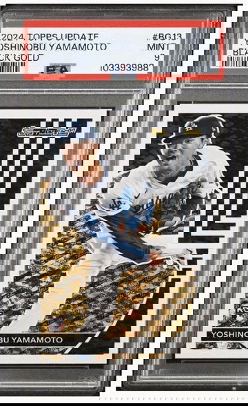 2024 Topps Update Yoshinobu Yamamoto Black Gold RC