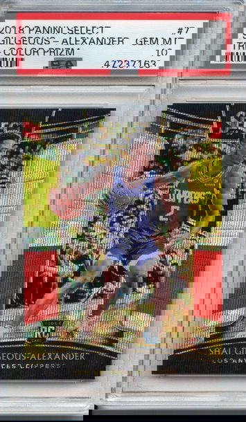 Shai Gilgeous Alexander Select Tri Color Prizm PSA 10