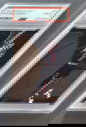 1997 BOWMAN'S BEST #60 MICHAEL JORDAN PSA 8 NM-MT