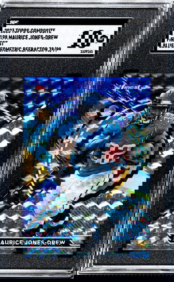 2023 Topps Composite #198 Maurice Jones-Drew Finest Blue Geometric Refractor /99 SGC 10