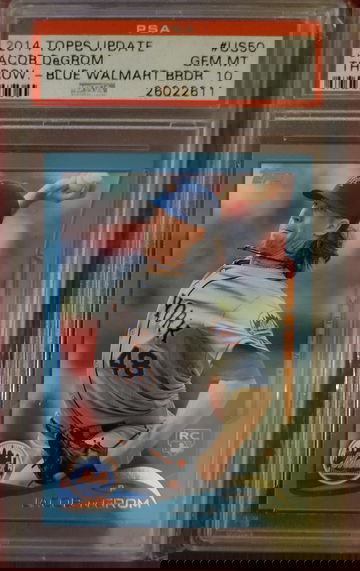 2014 Topps Update Jacob DeGrom Walmart Blue PSA 10 Pop 23