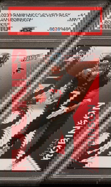 2023 PANINI NATIONAL SILVER PACKS BIJAN ROBINSON #/499 RC ROOKIES #4 PSA 9