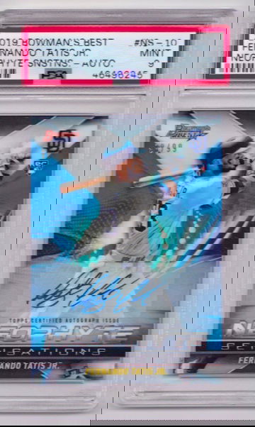 2019 Bowman's Best Neophyte Sensations Fernando Tatis Jr. Rookie Autograph /99 PSA 9