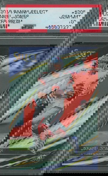 2019 Select Field Level Daniel Jones Silver Prizm Rc PSA 10 