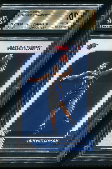 2019-20 Panini NBA Hoops Zion Williamson Rookie RC #258 - BGS 10 Pristine