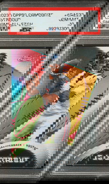 CJ Stroud 2023 Topps Chrome NFL ALL-ETCH #CAE-23 Football Card PSA 10 Gem Mint