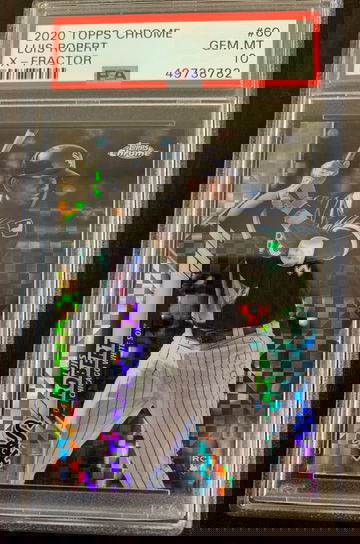 Luis Robert 2020 Topps Chrome X-Fractor PSA 10 Rookie