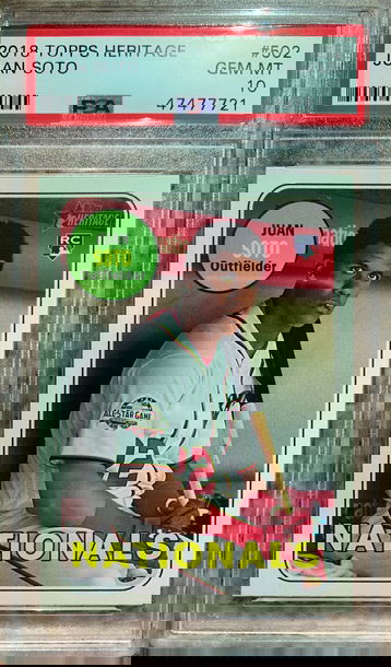 2018 Topps Heritage Juan Soto PSA 10 GEM MINT #502