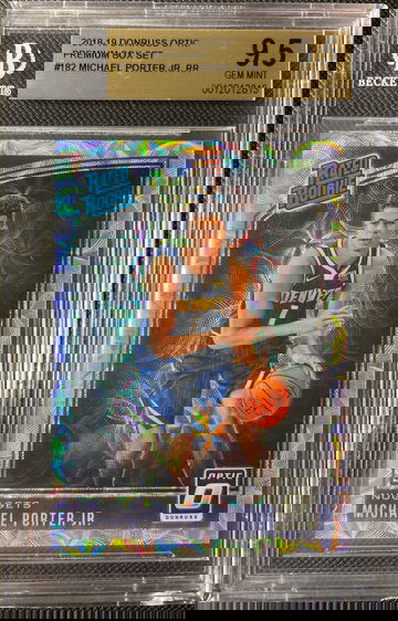 2018 Donruss Optic #182 Michael Porter Jr. 067/249 BGS 9.5 Gem Mint 