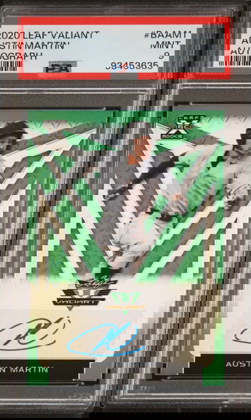 2020 Leaf Valiant Austin Martin #BAAM1 RC Auto /99 PSA 9