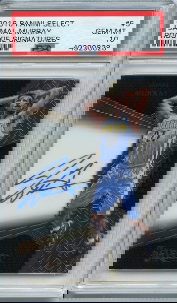 Jamal Murray Select Rookie Auto PSA 10