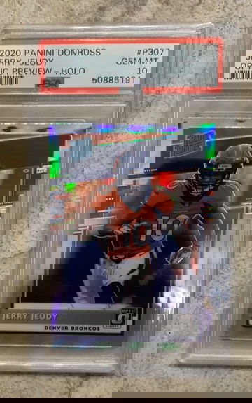 2020 Donruss Optic Holo PREVIEW Jerry Jeudy PSA 10 Gem Mint