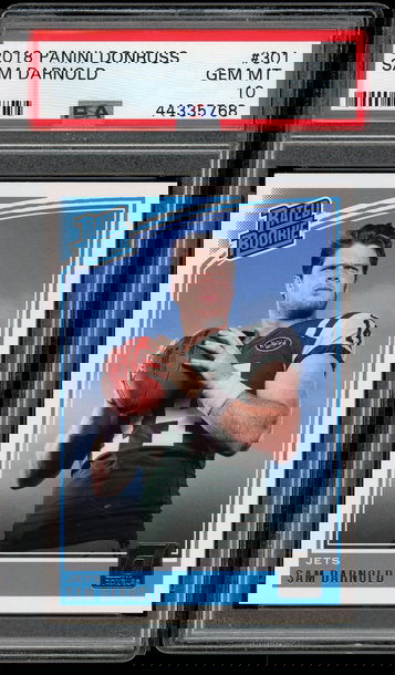 2018 Donruss #301 Sam Darnold RC PSA 10