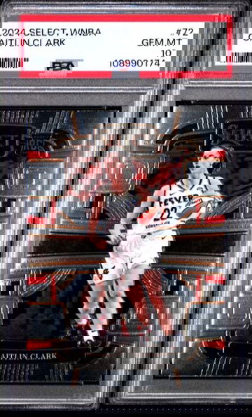 2024 Panini Select Basketball WNBA Caitlin Clark Rookie PSA 10