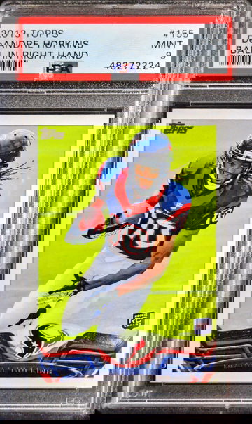 2013 Topps #155 DeAndre Hopkins RC PSA 9 Mint