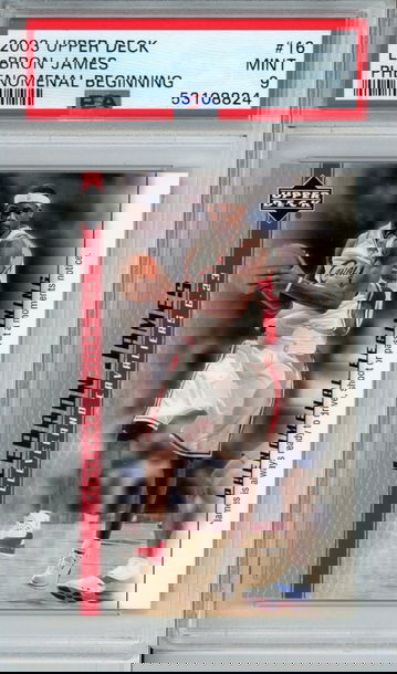 LEBRON JAMES 2003 Upper Deck Phenomenal Beginning #16 PSA 9 Mint Cavs Lakers Heat