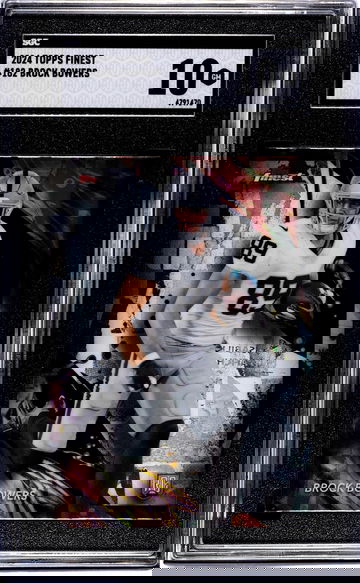 2024 Topps Finest #182 Brock Bowers SGC 10