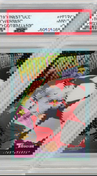 2019-20 Finest UCL Timo Werner Prized Footballers PSA 9 Mint