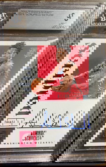 2019 Panini Encased Autograph Admiral Schofield BGS 9 (Auto 10) 97/99