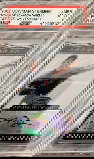 Madison Bumgarner - 2007 Bowman Sterling Prospect Autograph - PSA 9