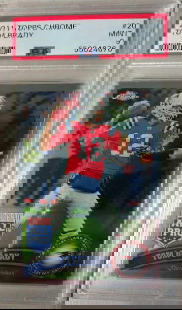 2011 Topps Chrome Tom Brady PSA 9