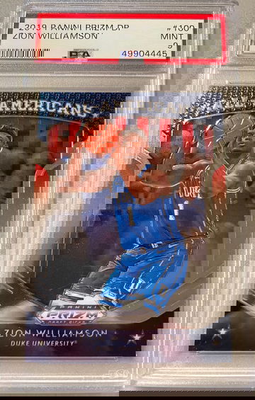 2019 Prizm Draft Picks Zion Williamson PSA 9