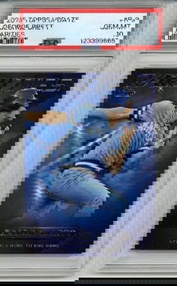 2015 TOPPS UPDATE RARITIES #R-9 GEORGE BRETT CARD ROYALS PSA 10 LOW POP RARE