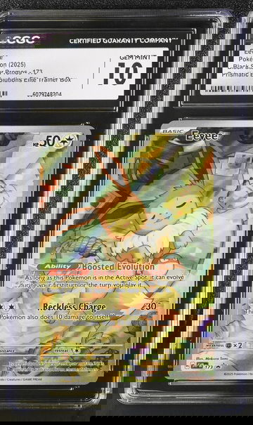 2025 Pokémon Scarlet & Violet Black Star Promo Eevee #SVP173 Holo CGC 10