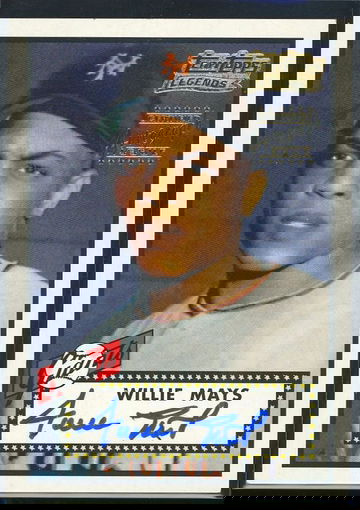 Willie Mays 2001 Team Topps Legends Autograph Auto Signed HOF Certified auto