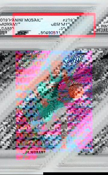 2019 JA MORANT MOSAIC PINK MOSAIC PSA 10  