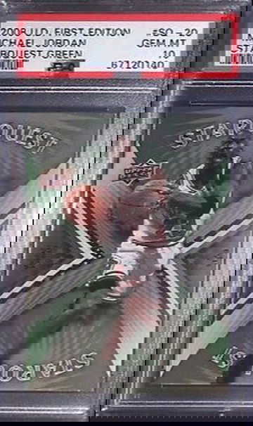2008 Upper Deck UD First Edition Starquest Green SQ-20 Michael Jordan Chicago Bulls PSA 10 Gem Mint