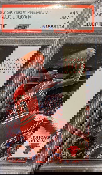 1993 Skybox Premium Michael Jordan #45, PSA 9