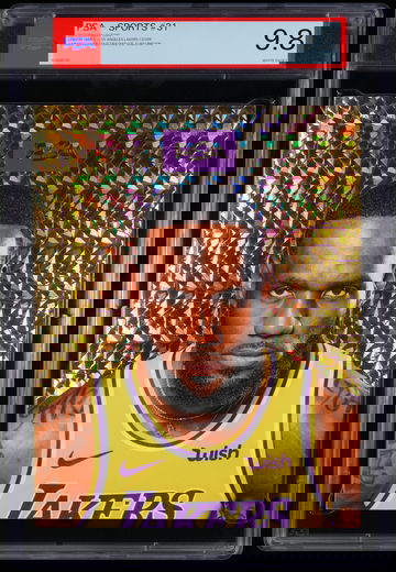 2024 Lebron James PSA 9.8 Gold Cracked Ice Magazine /100 Collectors July Lakers