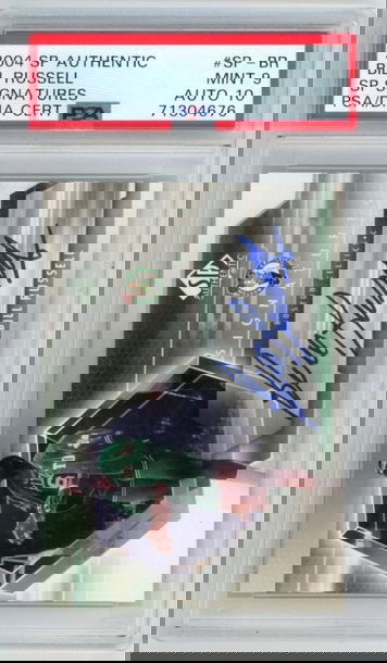 2004 SP Signatures Authentic Bill Russell Auto (Auto 10) PSA 9