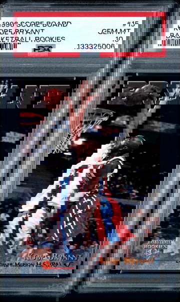 1996 Score Board Kobe Bryant Basketball Rookies PSA 10 RC Lakers #15 RARE!!