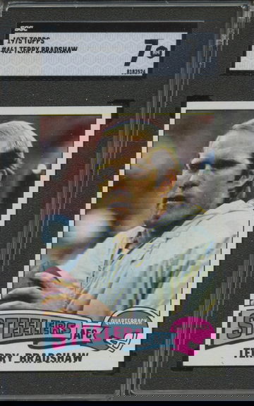 1975 Topps #461 Terry Bradshaw Pittsburgh Steelers SGC 7 NM