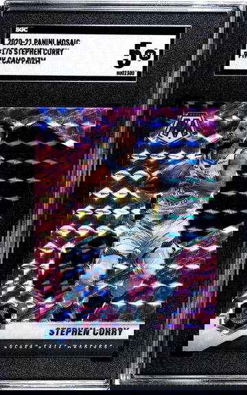2020-21 Panini Mosaic #175 Stephen Curry Pink Camo Prizm